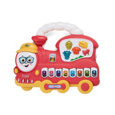 JUCARIE TRENULET CU LUMINI SI SUNETE ROSU MOMKI