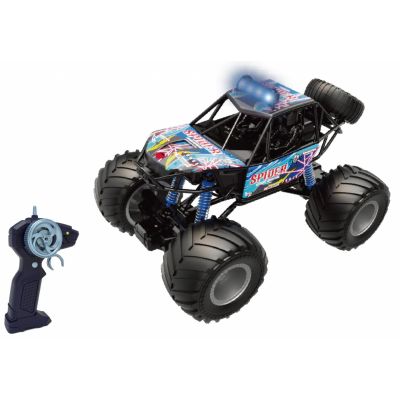 MASINUTA CU TELECOMANDA BIG FOOT SCARA 1/10 44CM ALBASTRU