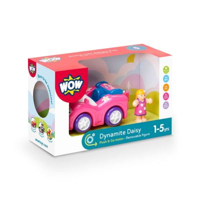 Jucarie pentru copii Masina de curse roz Dynamite Daisy WOW Toys