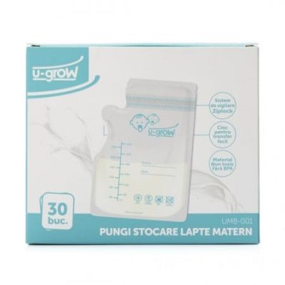 Pungi stocare lapte matern 30 buc UMB-001 U-Grow
