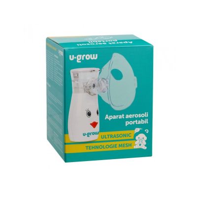 Aparat aerosoli portabil cu ultrasunete tehnologie silentoasa masti inciuse U-Grow