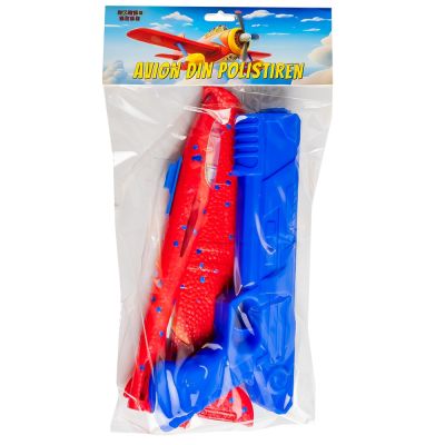 Pistol lansator cu avion din polistiren si led