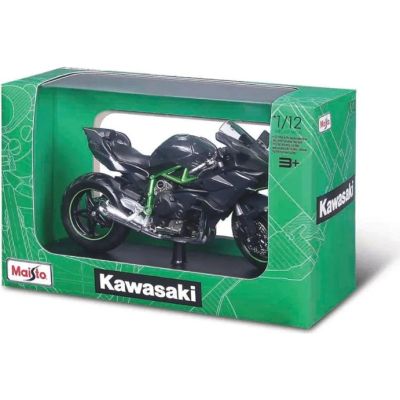 MAISTO MOTOCICLETA METALICA CU STAND KAWASAKI NINJA H2R SCARA 1 LA 12
