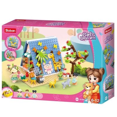 Set de constructie Girl\'s Dream, 341 piese, Vacanta la cabana - Sluban