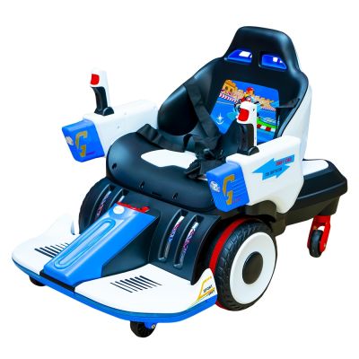 Masina drift cu acumulator si joystick, 2 motoare, 12V, 7A, alb