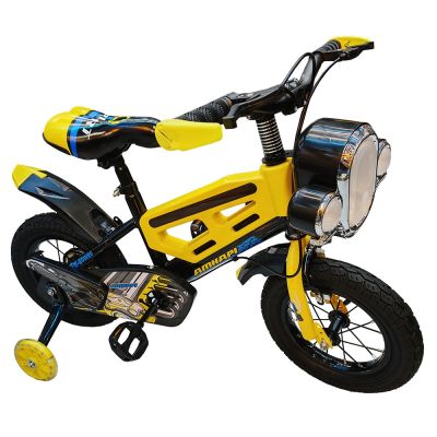 Bicicleta copii, cu lumina, nr. 12, galben