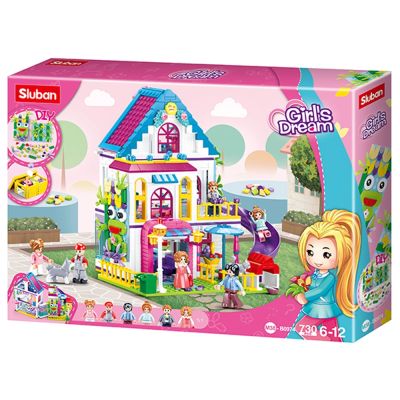 Set de constructie Girl\'s Dream, 730 piese, Vila familiei - Sluban