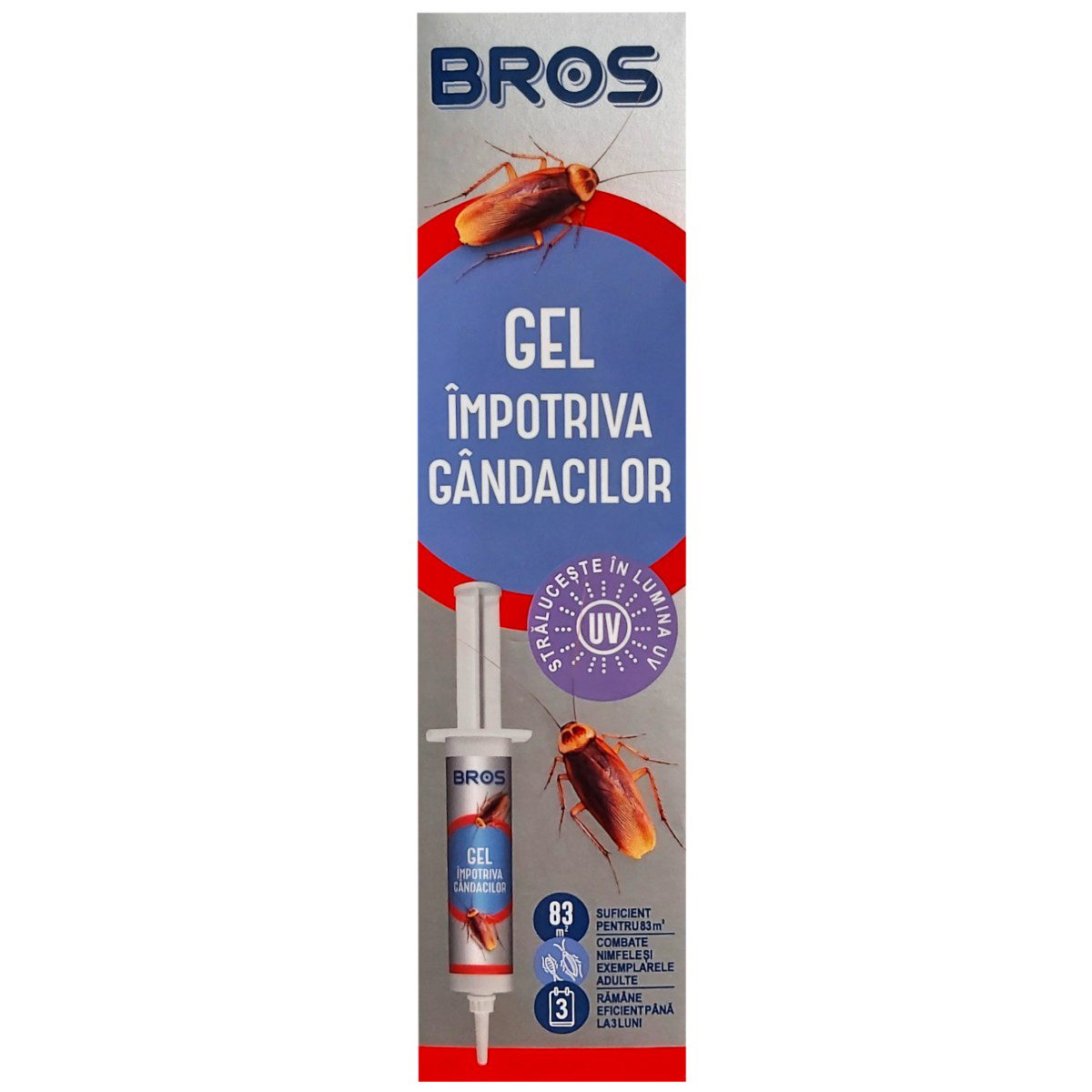 BROS INSECTICID GEL FLUORESCENT IMPOTRIVA GANDACILOR 20ML