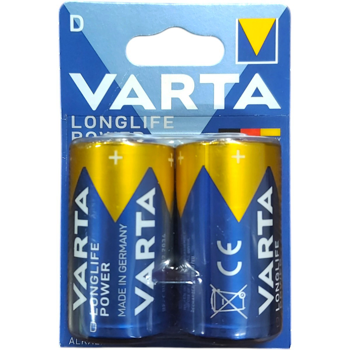 VARTA LONGLIFE POWER BATERII ALK R20 D 2BUC/BLISTER