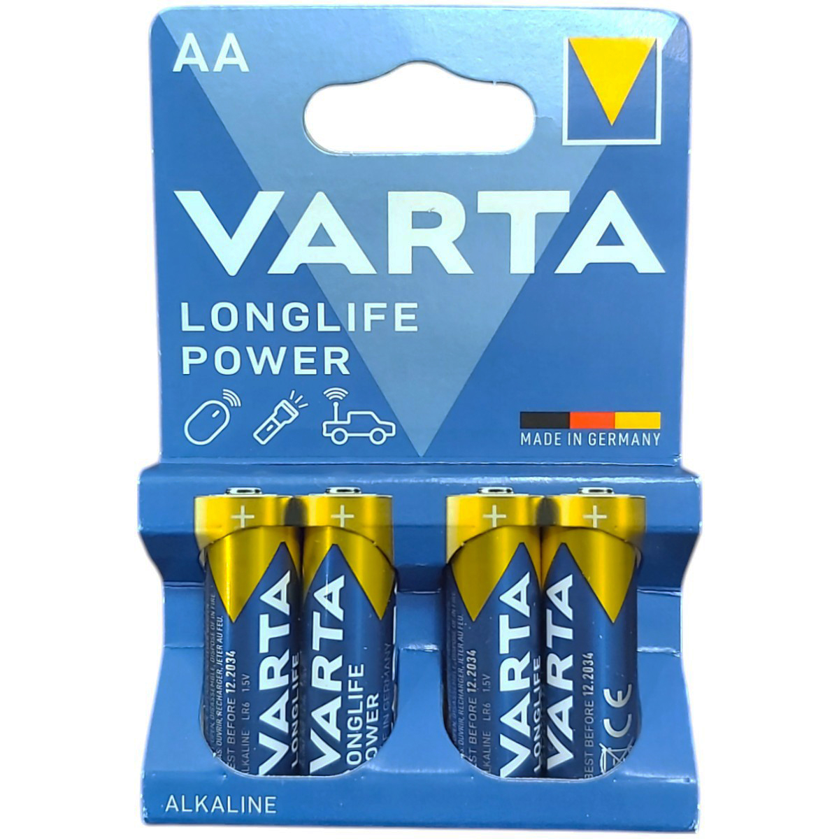 VARTA LONGLIFE POWER BATERII ALK R6 AA 4BUC/BLISTER