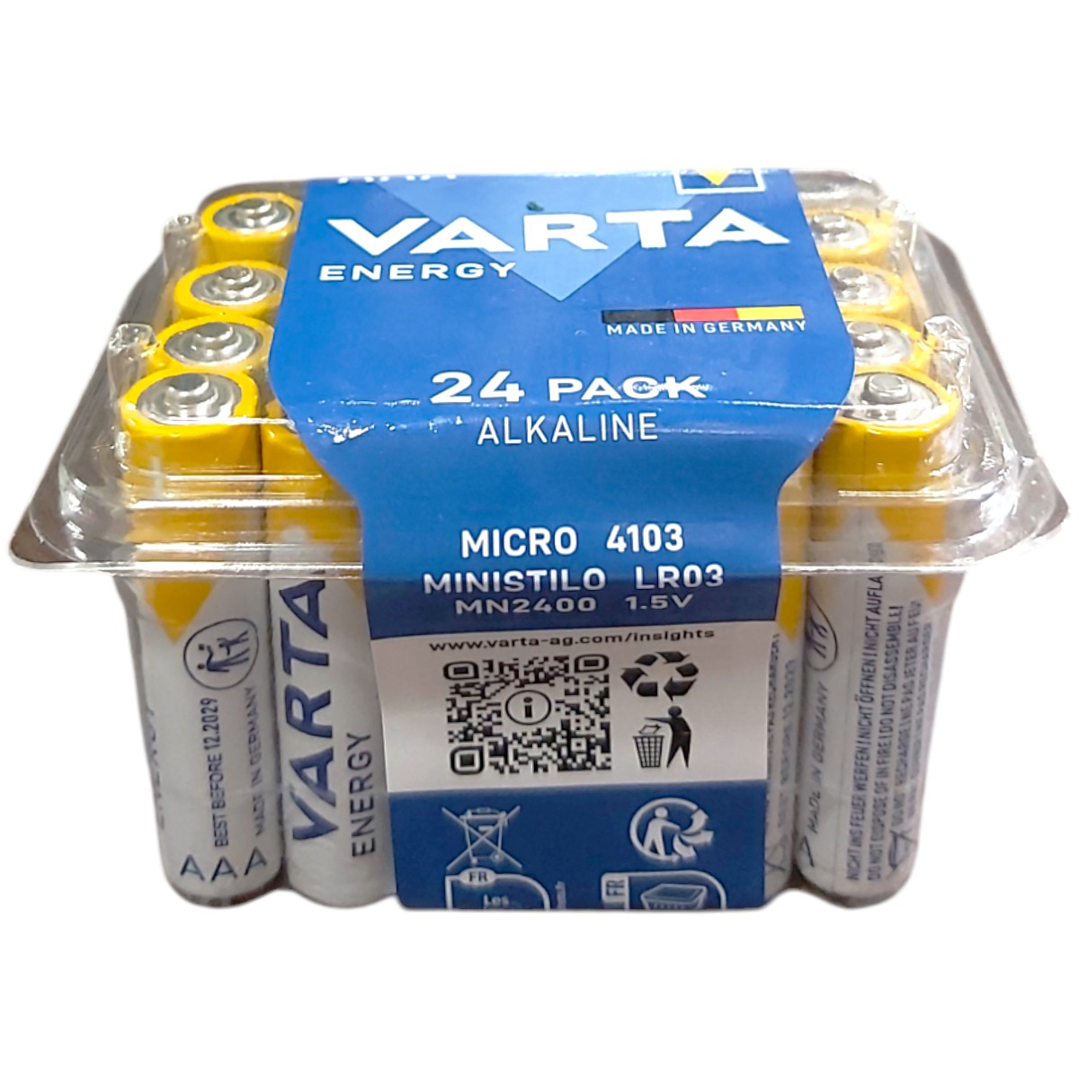 VARTA ENERGY BATERII ALK R3 AAA 24BUC/SET