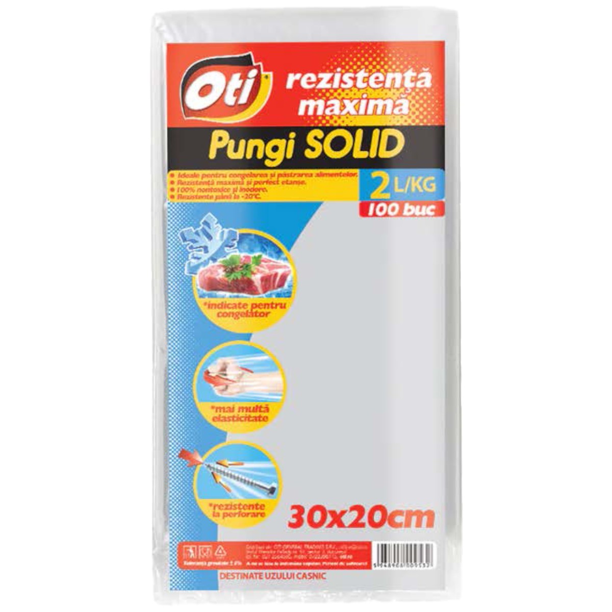 OTI PUNGI PT UZ CASNIC 2L(1KG) 30X20CM 100BUC/SET 010953