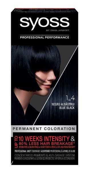 SYOSS COLOR VOPSEA DE PAR 1-4 NEGRU ALBASTRUI