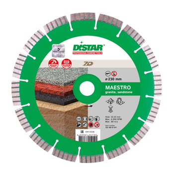 Disc diamantat 1A1RSS/C3-W 230x2,6/1,8x12x22,23-16 Maestro