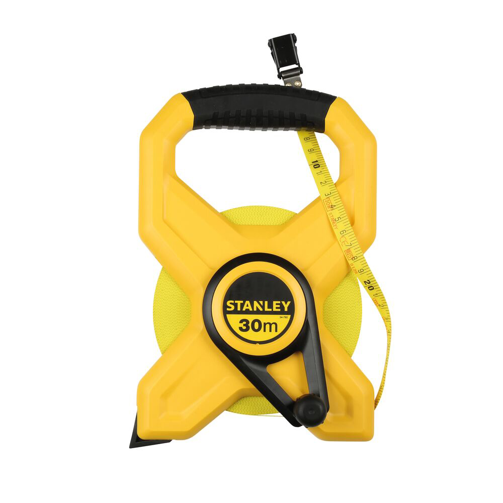 Stanley 2-34-792, ruleta deschisa cu banda din fibra de sticla 30m, masurari de precizie, tru-zero, rezistenta la coroziune, 30m x 13mm, blister