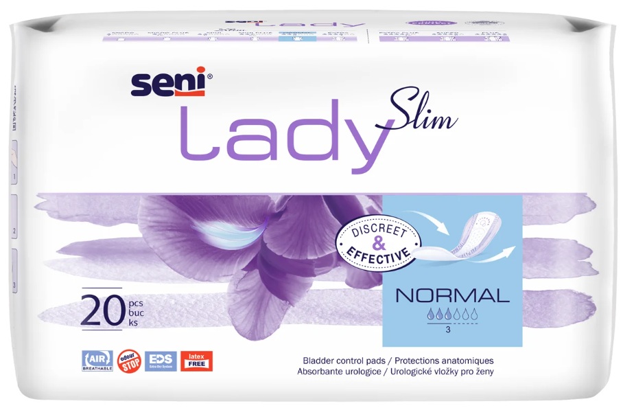 Absorbante incontinenta 3 picaturi, 20 buc Seni - Lady Slim