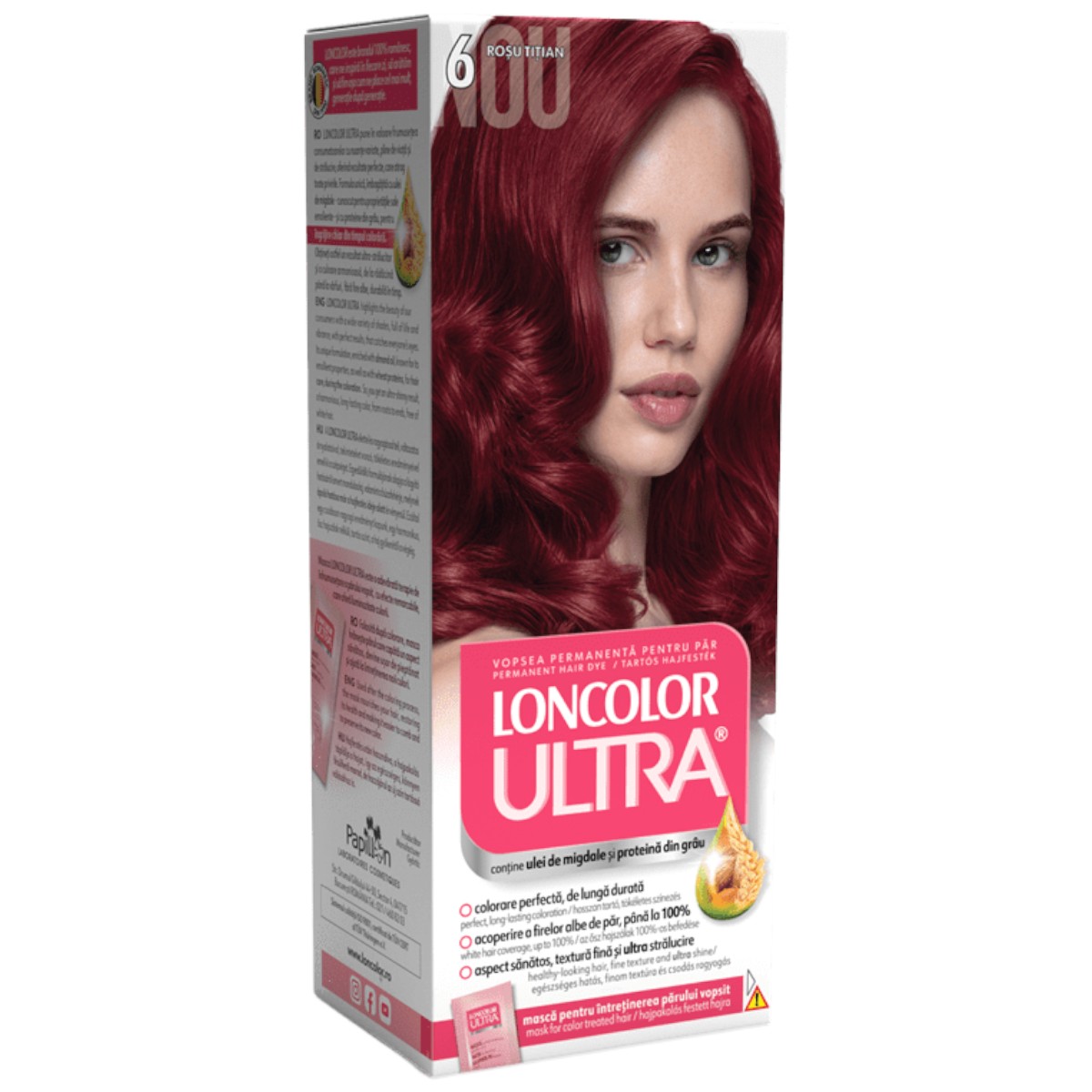 LONCOLOR ULTRA VOPSEA DE PAR 6 ROSU TITIAN