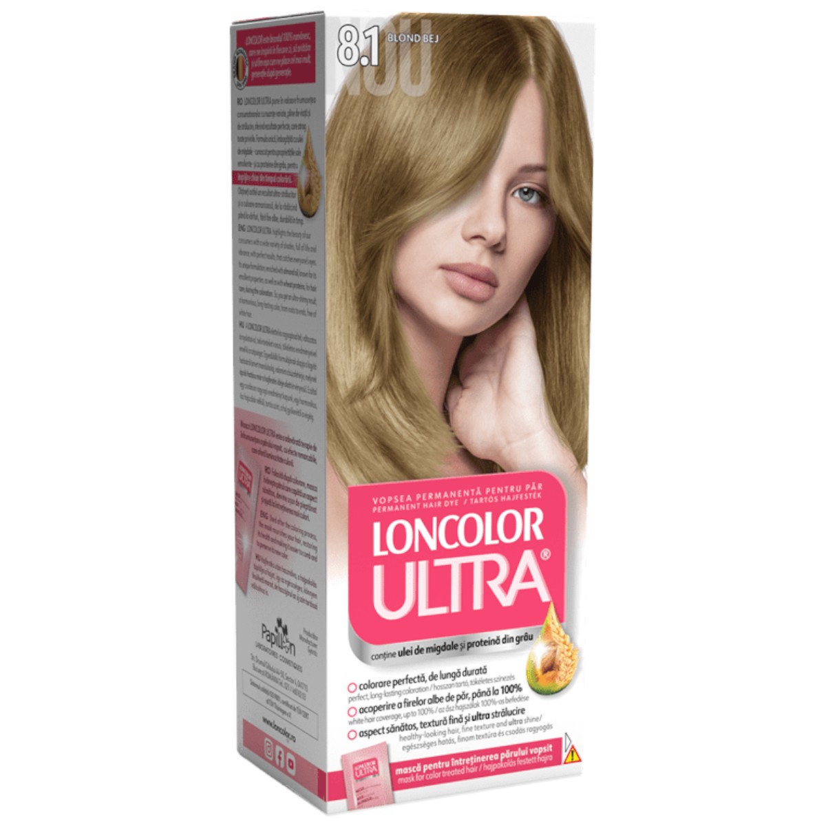 LONCOLOR ULTRA VOPSEA DE PAR 8.1 BLOND BEJ