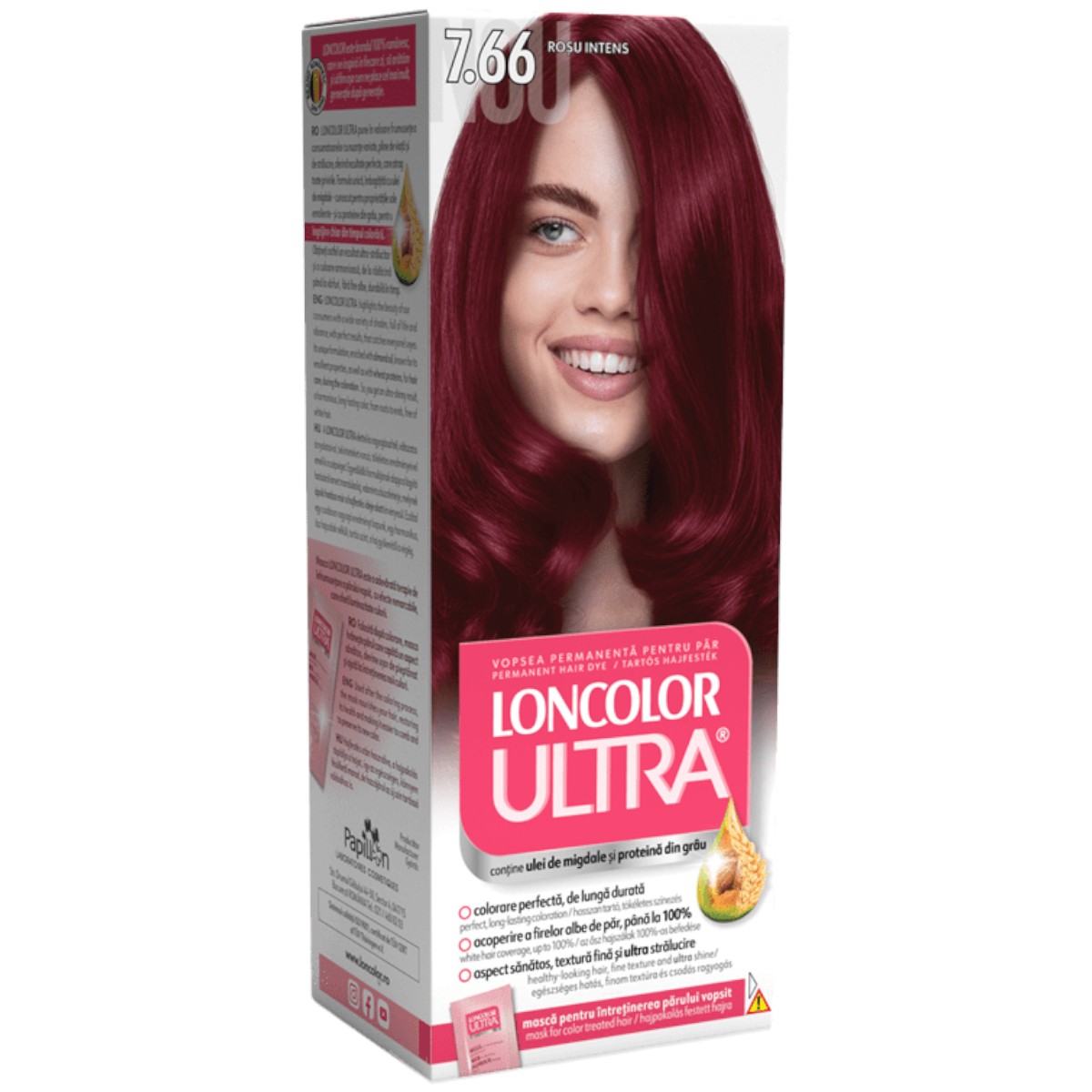 LONCOLOR ULTRA VOPSEA DE PAR 7.66 ROSU INTENS