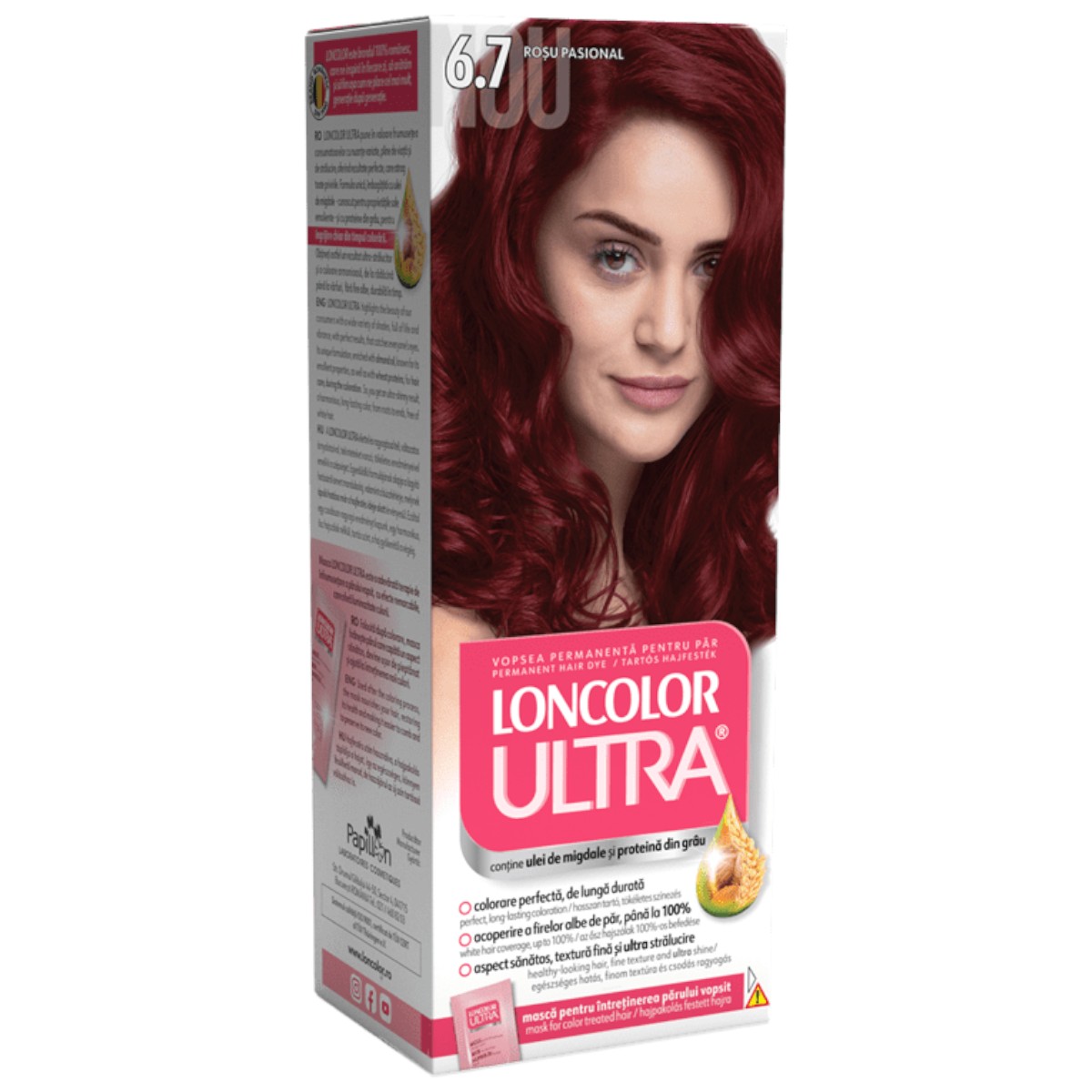 LONCOLOR ULTRA VOPSEA DE PAR 6.7 ROSU PASIONAL
