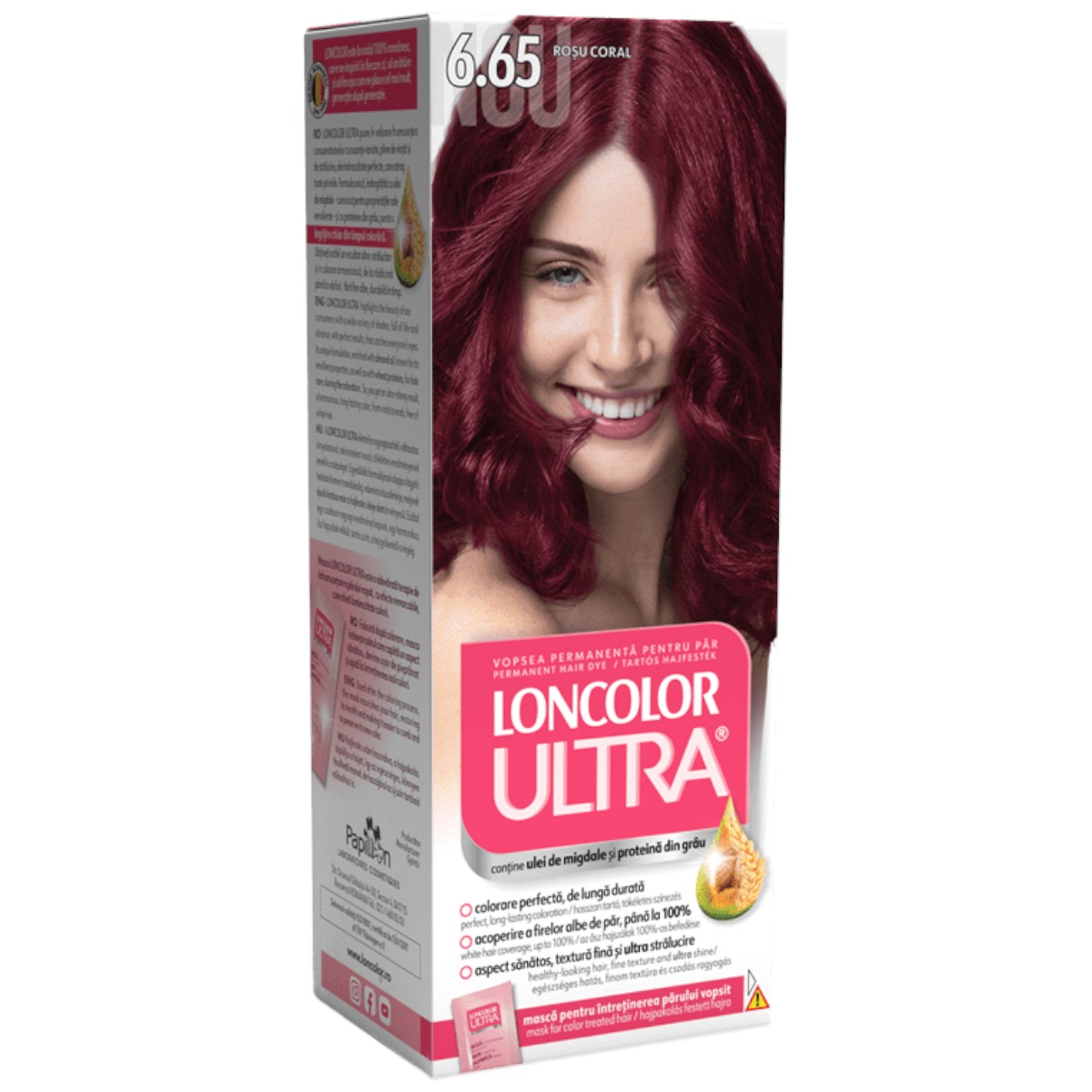 LONCOLOR ULTRA VOPSEA DE PAR 6.65 ROSU CORAL