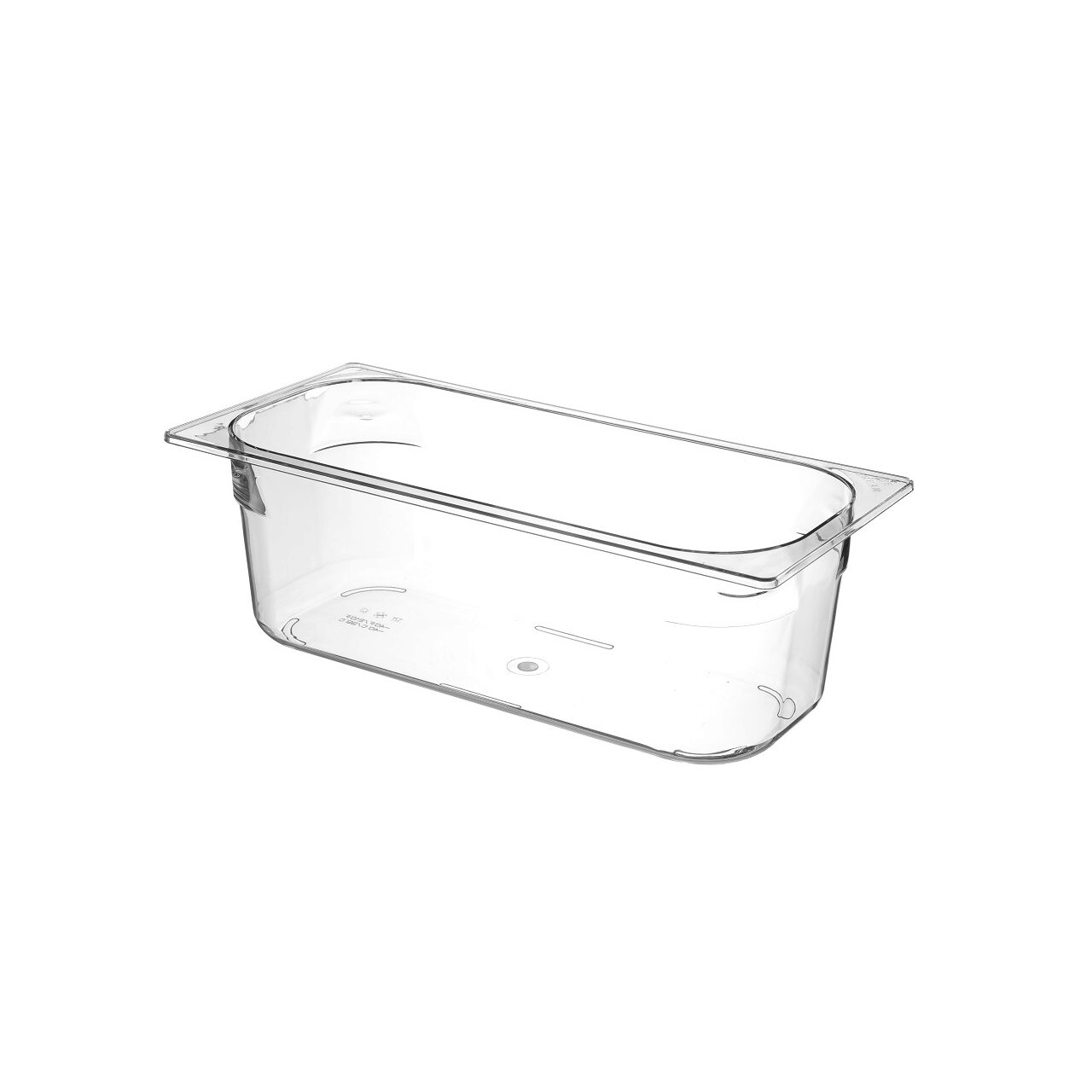 Tava gastronorm din policarbonat pentru inghetata 5 litri, 360x250x(H)80 mm Hendi