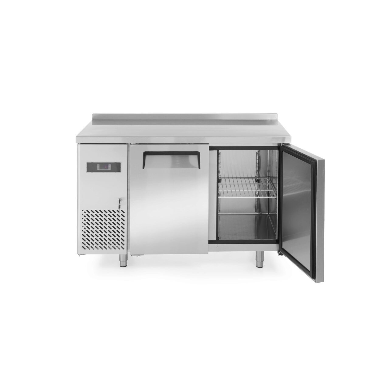 Congelator profesional ARKTIC by Hendi Kitchen Line cu 2 usi 220 L 1200x600x(H)850 mm otel inoxidabil -12/-22 gr C 400 W 2 rafturi 390x428mm incluse, Clasa energetica C