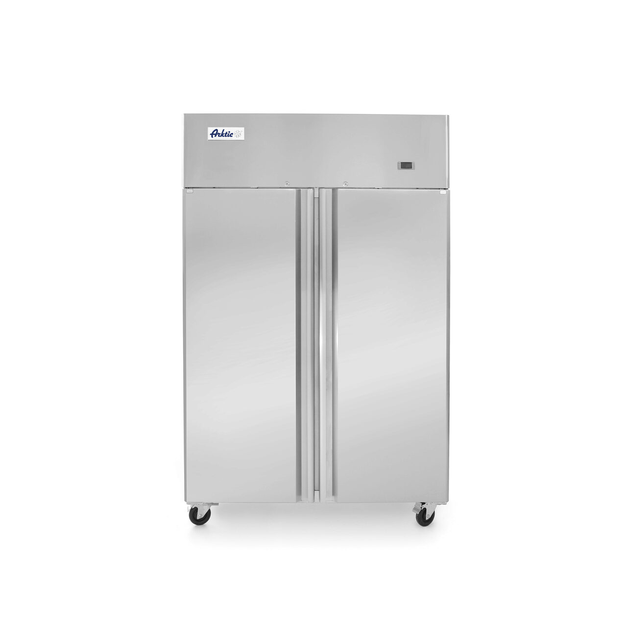 Frigider profesional Hendi Profi Line cu 2 usi 900 L 1200x740x(H)1950 mm otel inoxidabil -2/8 gr C 400 W 6 rafturi 525x530mm incluse, Clasa energetica C