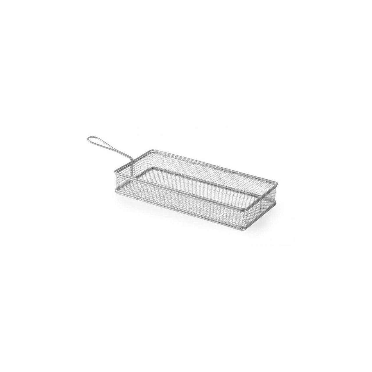 Cos servire tip mini-fry, pentru servire cartofi prajiti si aperitive, inox, 275x130x(H)45 mm, Hendi