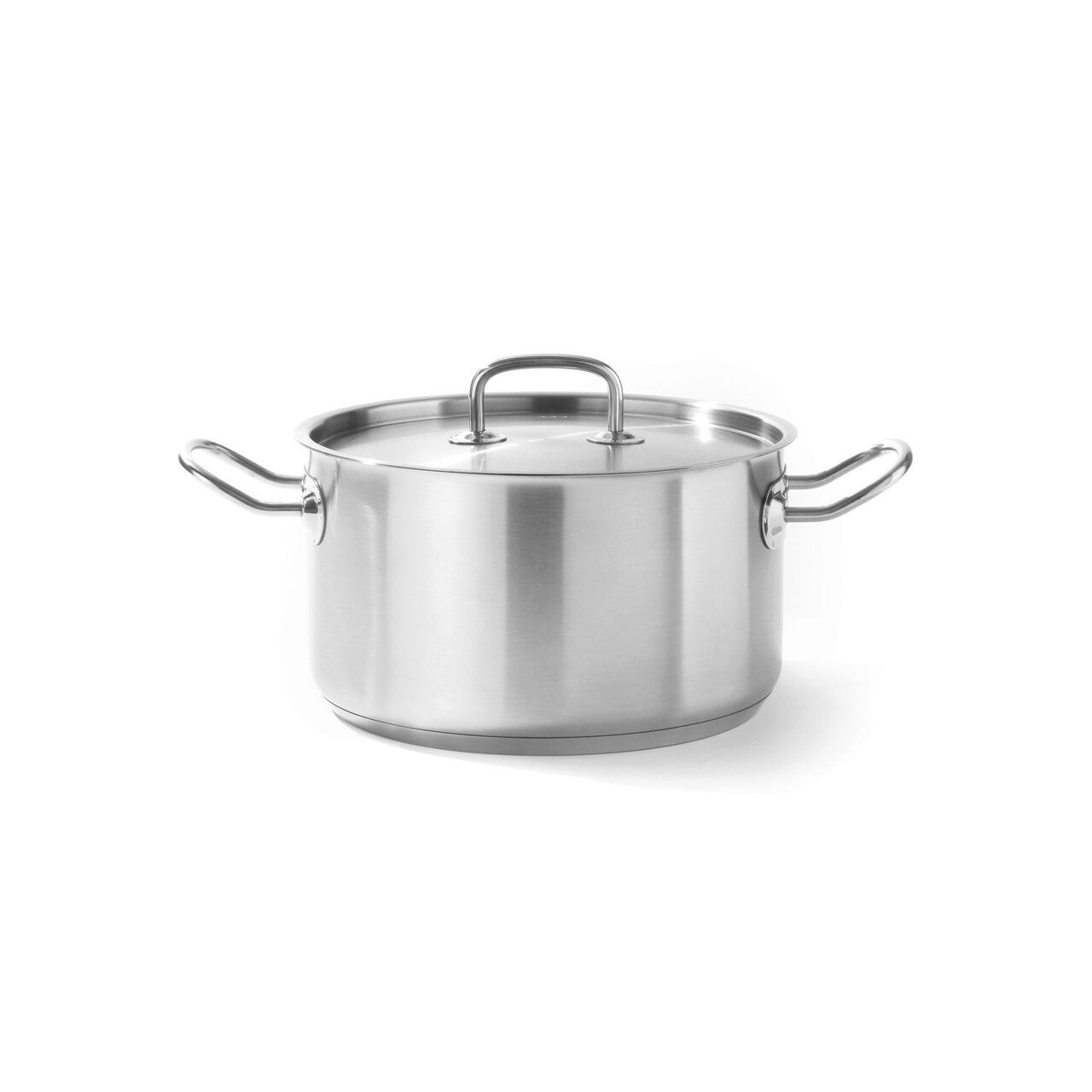 Oala profesionala cu capac, 15 Lit, 32 cm diametru x 19 cm inaltime, inox, gama Hendi Kitchen Line