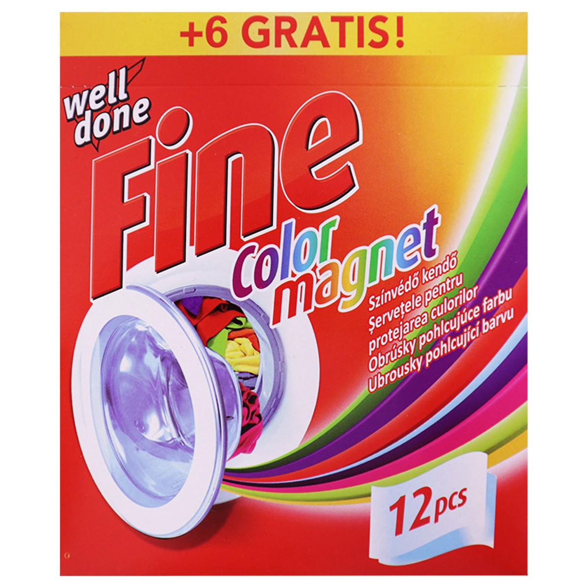 WELL DONE FINE SERVETELE CAPTATOARE CULOARE 12+6PCS