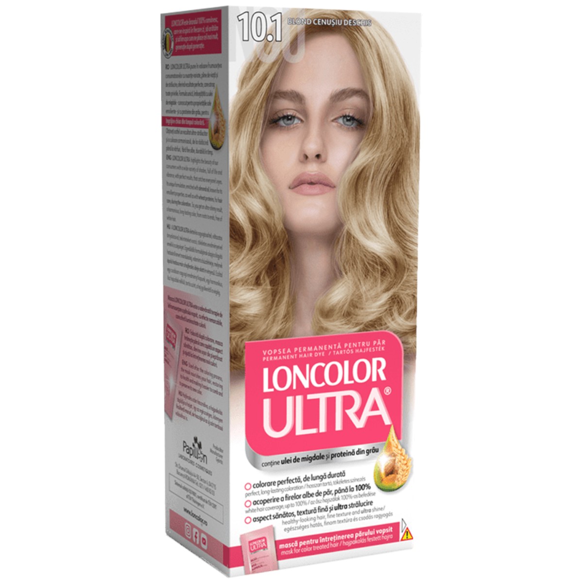 LONCOLOR ULTRA VOPSEA DE PAR 10.1 BLOND CENUSIU DESCHIS