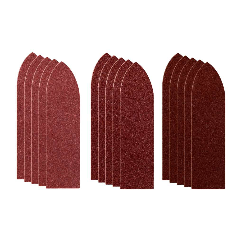 Set 15 hartii Velctro triunghiulare, 87x32 mm, granulatii 60, 120 si 180