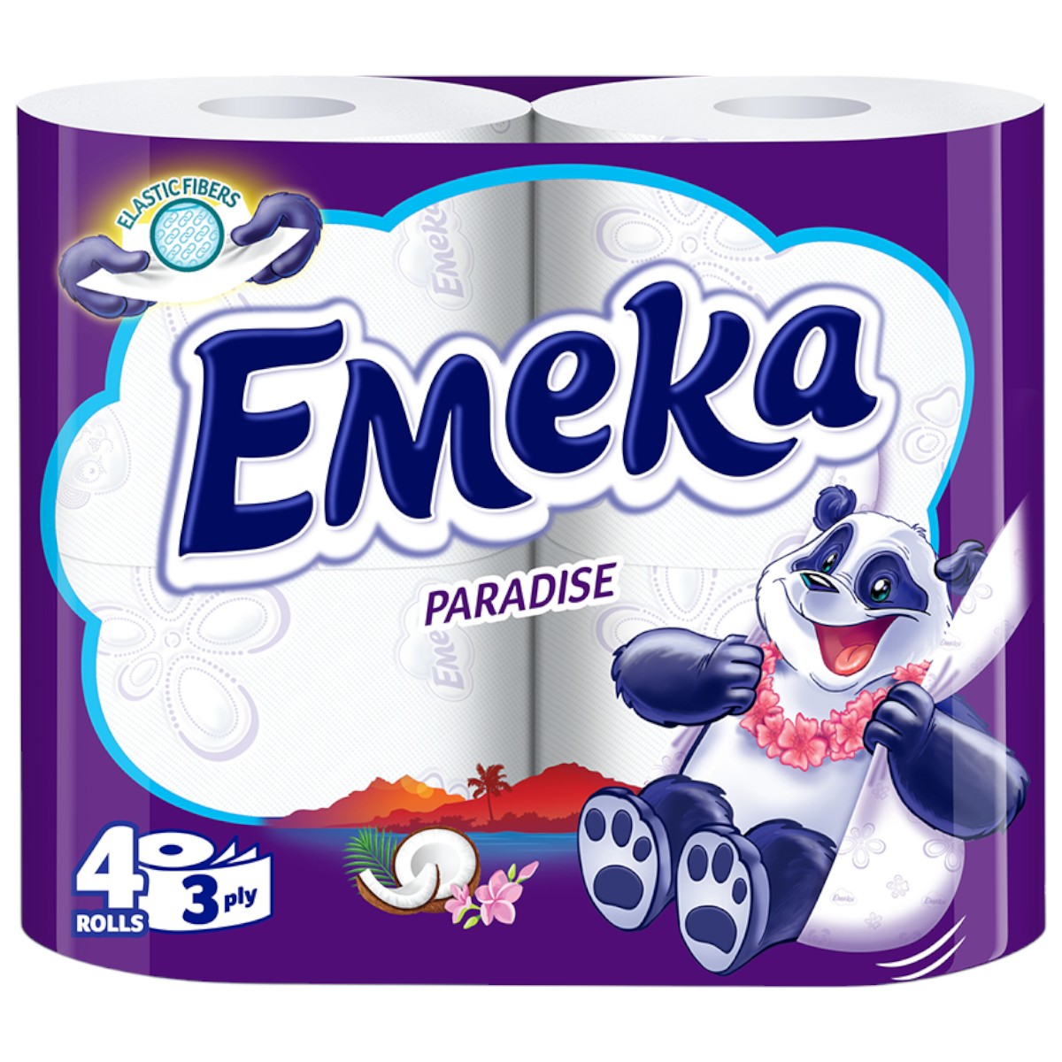 EMEKA HARTIE IGIENICA 4ROLE 3STR PARADISE