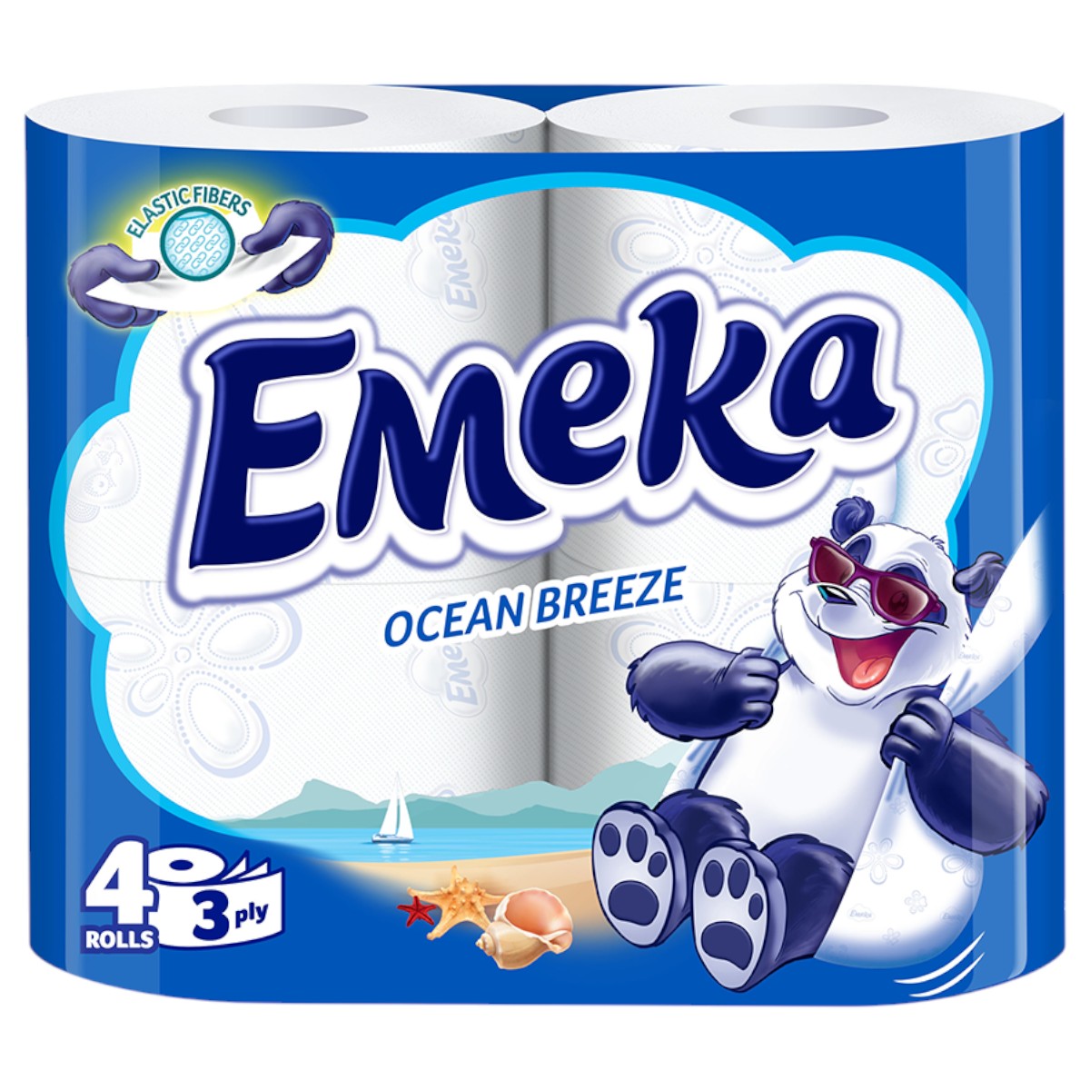 EMEKA HARTIE IGIENICA 4ROLE 3STR OCEAN BREEZE