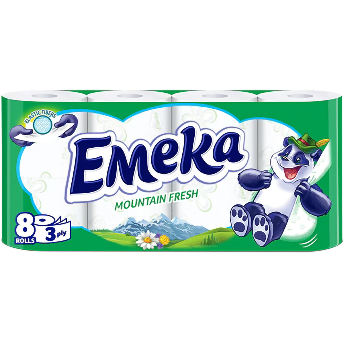 EMEKA HARTIE IGIENICA 8ROLE 3STR MOUNTAIN FRESH