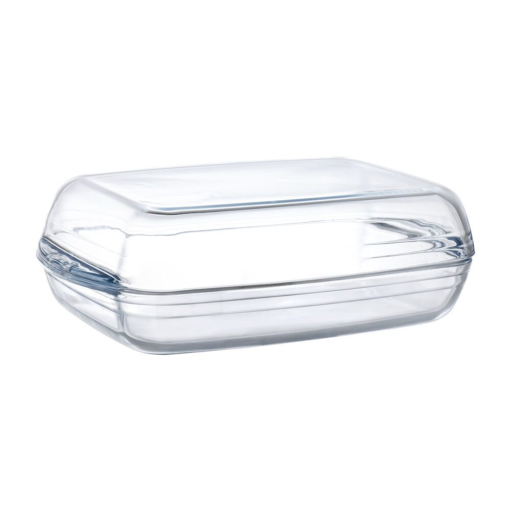 Tava OVENCHEF, Duralex, din sticla transparenta, 5200 ml.set 2 buc.350x220x(H)110mm