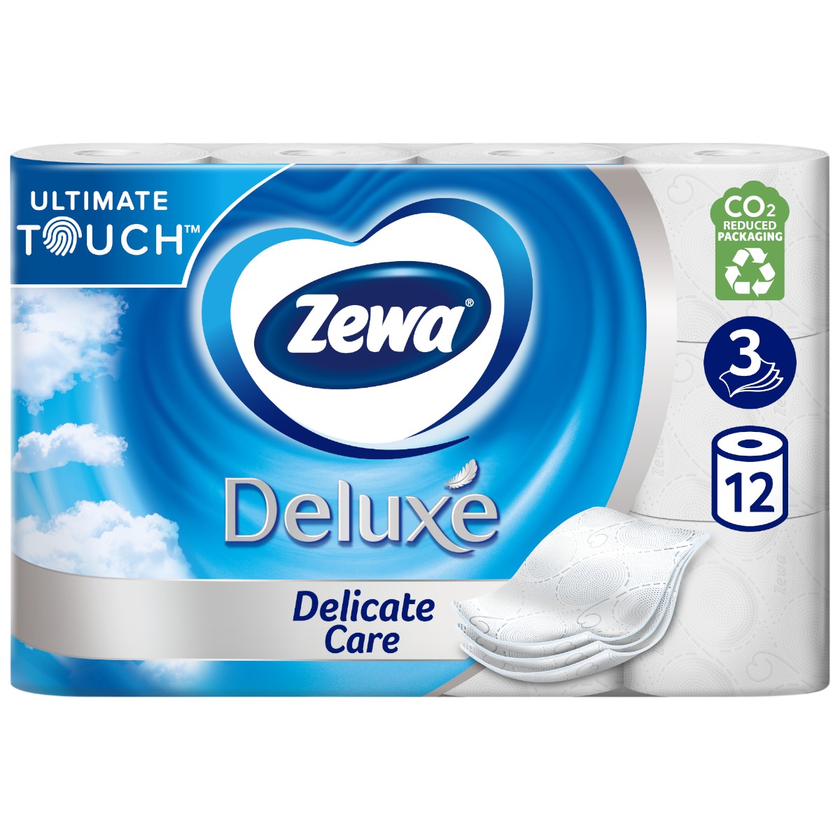 ZEWA DELUXE HARTIE IGIENICA 12ROLE DELICATE CARE 3STR