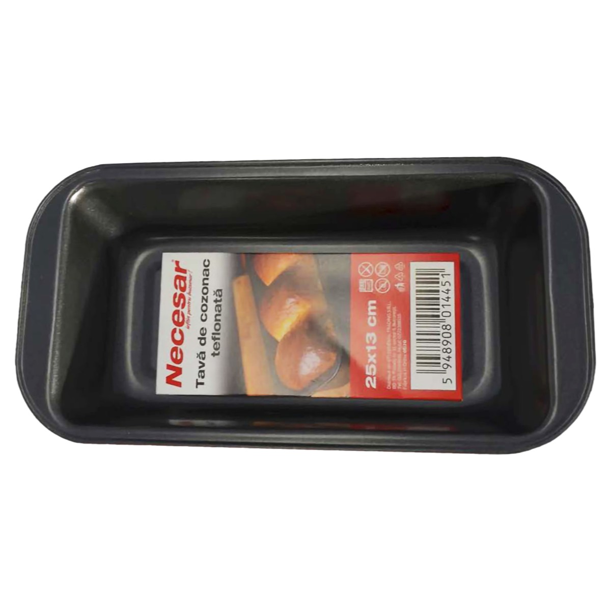 OTI TAVA COZONAC TEFLONATA 25X13CM 181445
