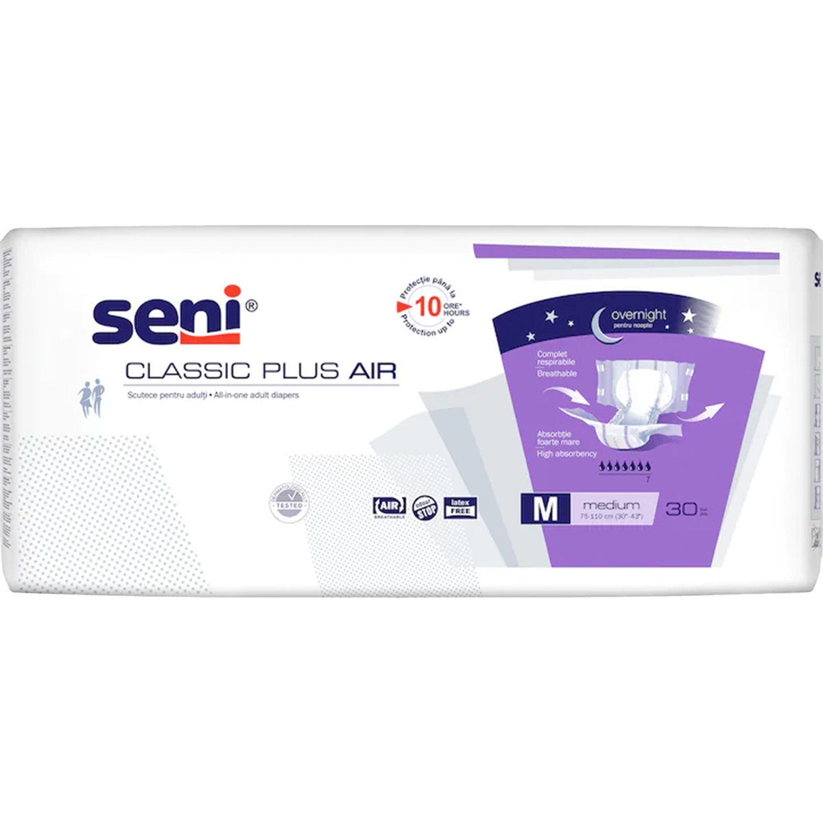 SENI CLASSIC PLUS AIR SCUTECE ADULTI MEDIUM 30BUC