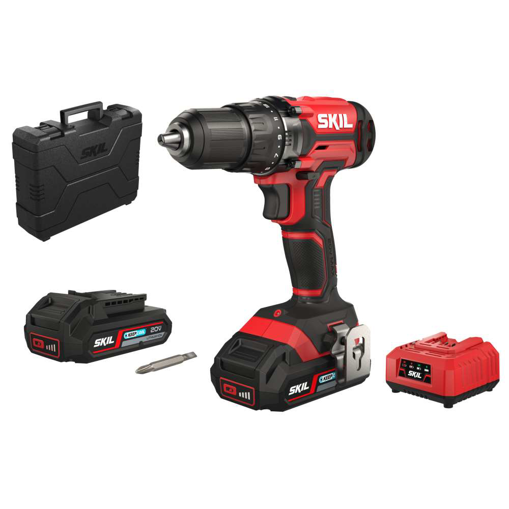SKIL 3008 HB bormasina cu acumulator, 0-420/1450 rpm, cuplu maxim 50 Nm, 2x Accu, incarcator, geanta