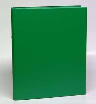 Caiet mecanic 2 inele - D25mm, coperti carton plastifiat PVC, A4, AURORA - verde