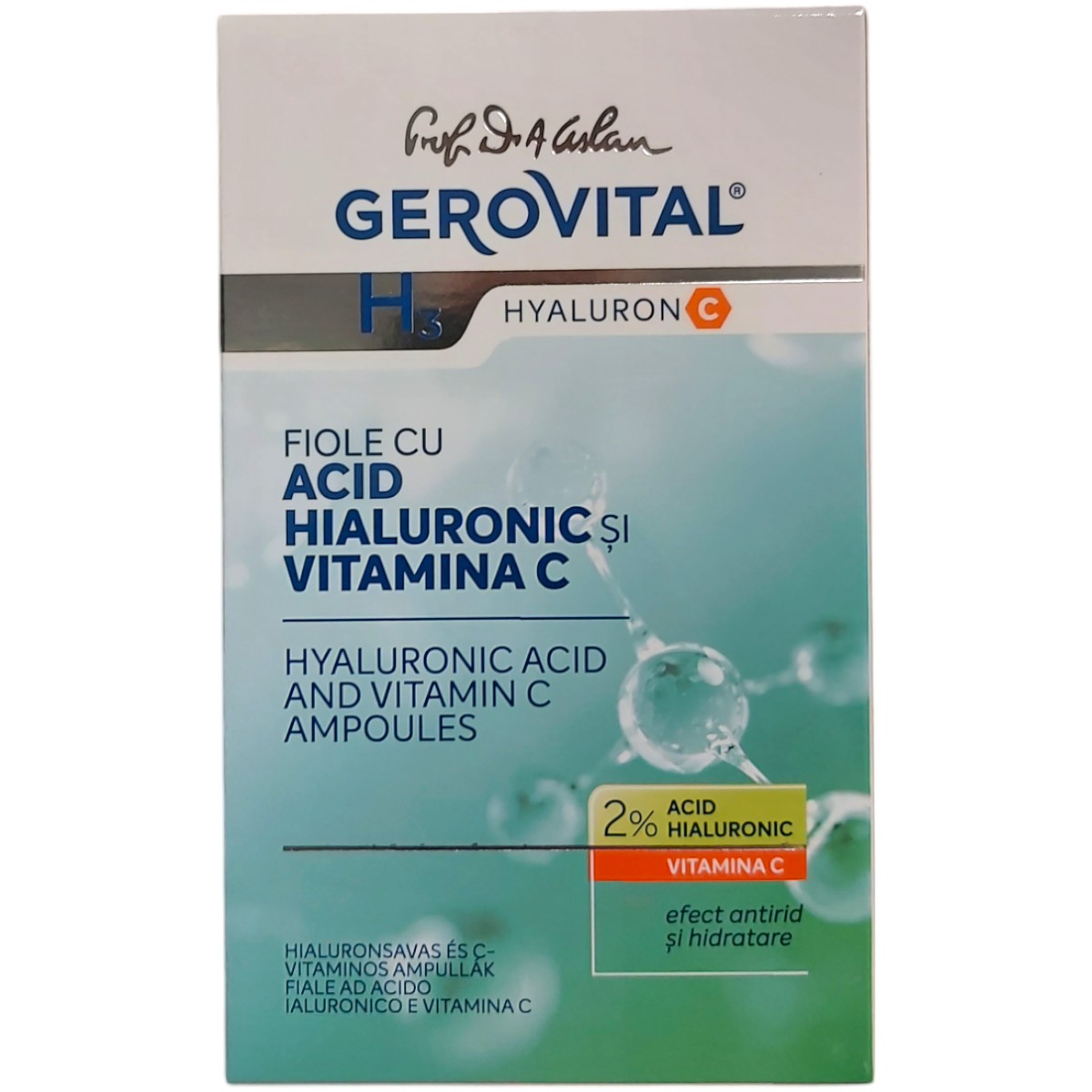 GH3 HYALURON C FIOLE ACID HIALURONIC&VIT. C 2% 10X2ML