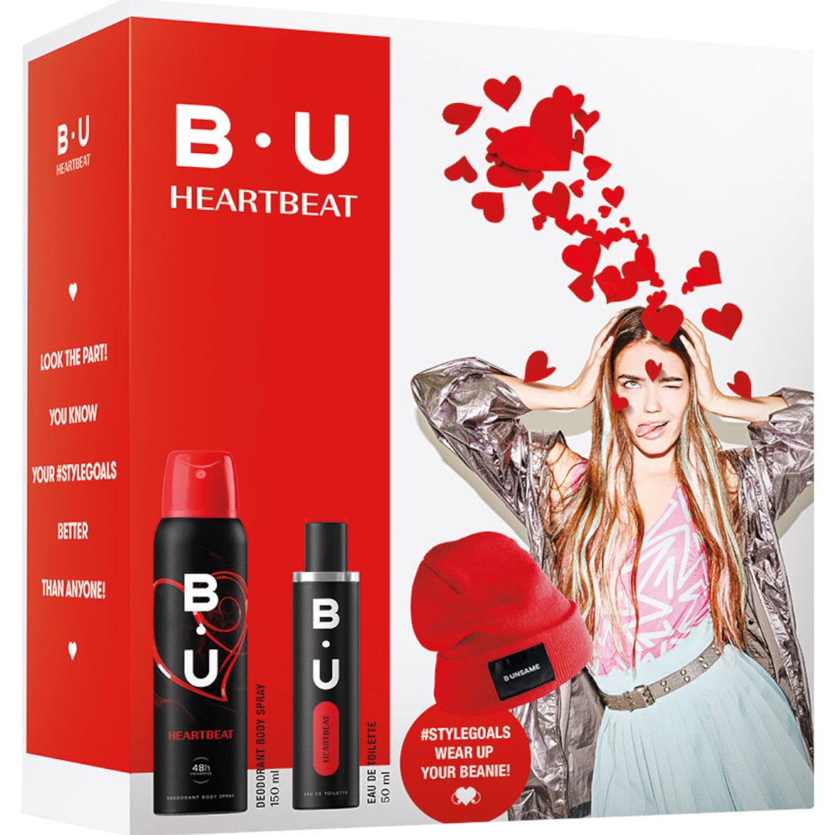 B.U. HEARTBEAT EDT50+DEO SPRAY150+CACIULA SET CADOU