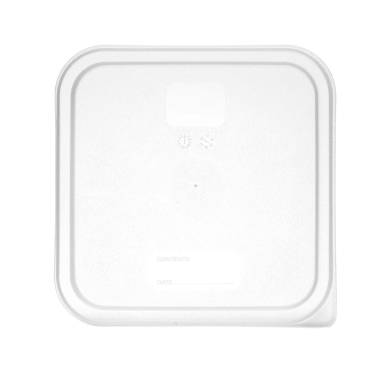 Capac pentru recipient alimentar, HENDI, transparent, 235x235mm