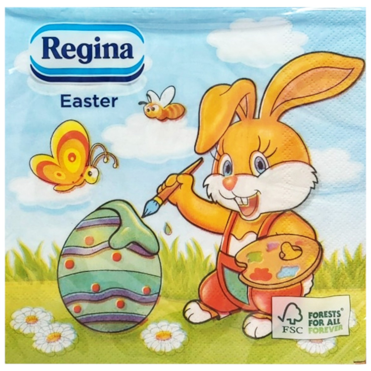 REGINA EASTER SERVETELE MASA 3STR 33X33CM 15BUC