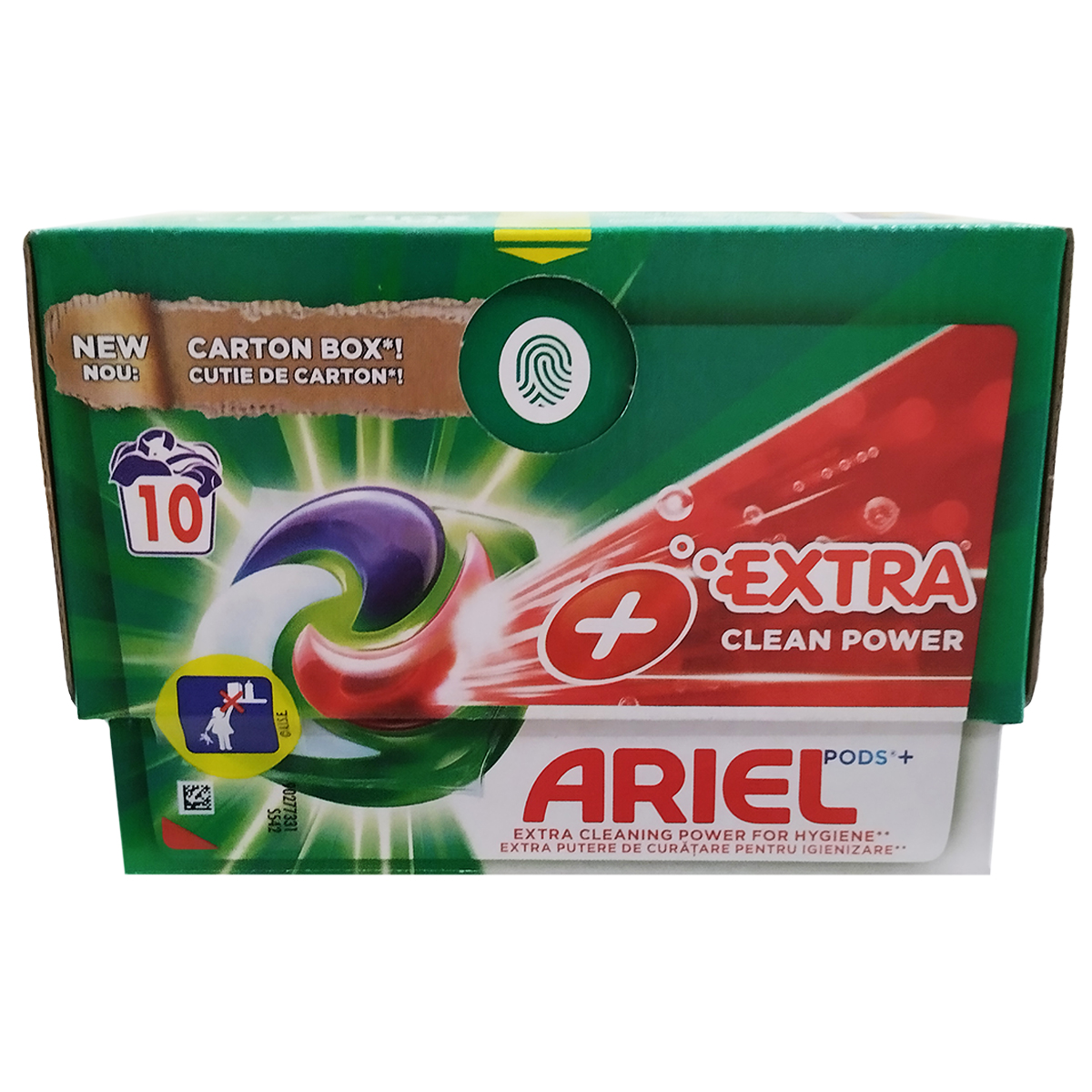 ARIEL DETERGENT CAPSULE 10BUC EXTRA CLEAN POWER