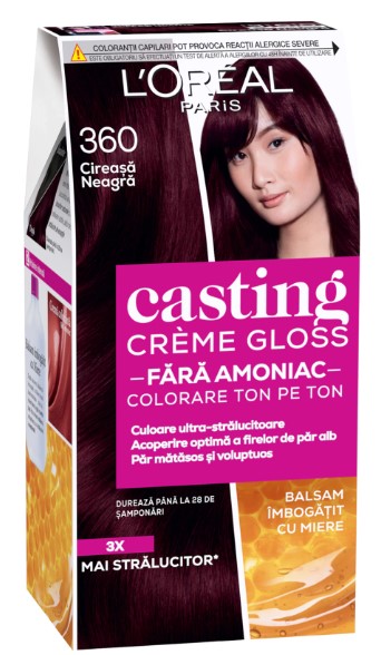 CASTING CR.GLOSS VOPSEA DE PAR 360 CIREASA NEAGRA