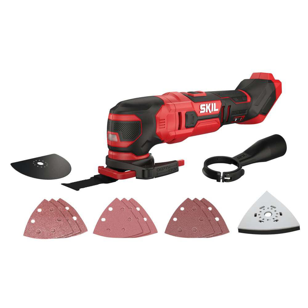 SKIL 3620 CA, Unealta multifunctionala (Multi-Tasker) Brushless MF1E3620CA, 11000-16000 rpm, doar corpul, + accesorii