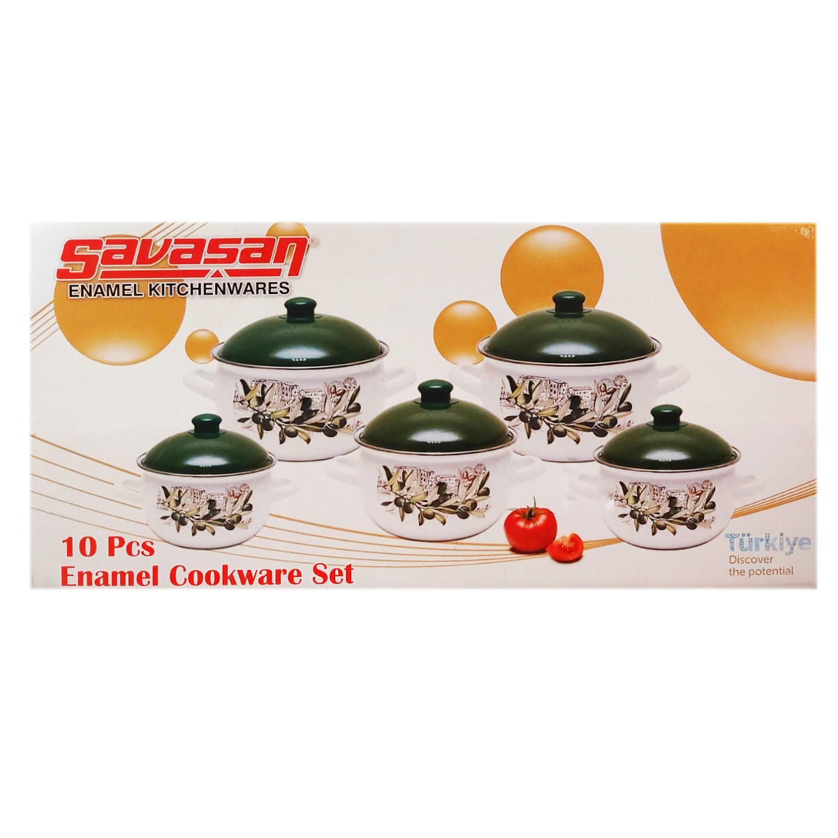 SET OALE CU CAPAC 16-24CM  10 PIESE 1286